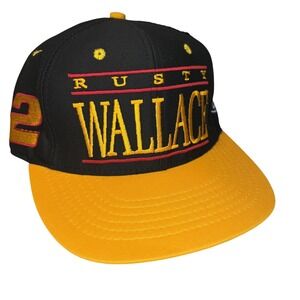 Vintage Rusty Wallace Hat Cap Snap Back One Size NASCAR Racing Motorsports Intl